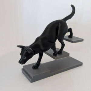 Dog on Stairs - Image 1