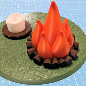 Woodland Illuminated Campfire - Image 1