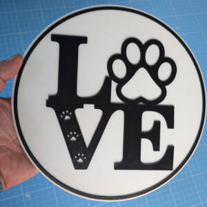 Paw Love Large Sign - Image 2
