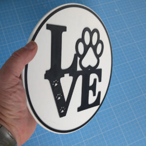 Paw Love Large Sign - Image 3