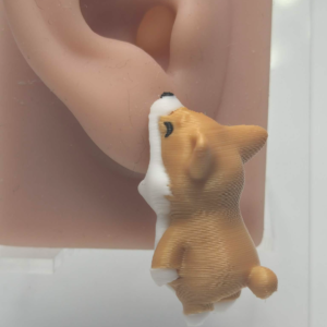 Nom Nom Corgi Earrings - Image 1