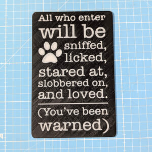 Dog Warning Sign - Image 1