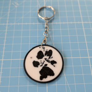 Your Pets Pawprint Key-chain - Image 1