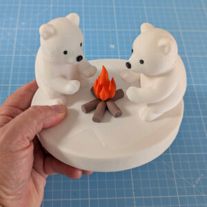 Illuminated Polar Bear Camp Fire - Image 5